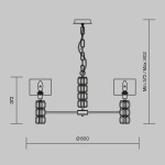 Подвесная люстра Maytoni Talento DIA008PL-07CH