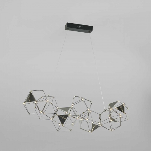 Подвесная светодиодная люстра Eurosvet Uma 90368/7 черный жемчуг