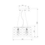 Подвесная люстра Eurosvet Sandra 00000072982