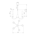 Подвесная люстра Eurosvet Banci 60117/5 никель