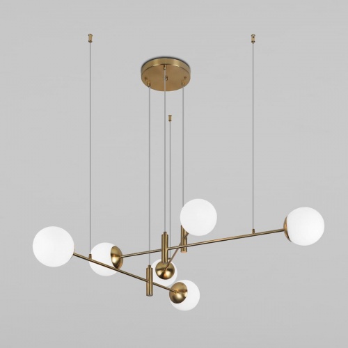 Подвесная люстра Eurosvet Planet 70146/6 латунь Smart