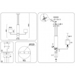 Подвесная люстра Ambrella light High Light LH56013