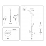 Подвесная люстра Ambrella light High Light LH71003