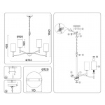 Подвесная люстра Ambrella light High Light LH56054