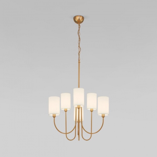 Подвесная люстра Eurosvet Abbey 60164/6 латунь Smart