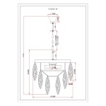 Подвесная люстра Moderli Souls V10784-4P
