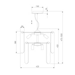 Подвесная люстра Eurosvet Claire 60170/8 a069011 Smart