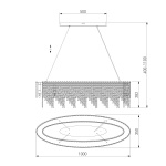 Подвесная люстра Eurosvet Blitz 60159/10 хром/ прозрачный хрусталь Strotskis Smart Smart