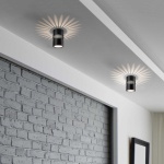 Потолочный светодиодный светильник Elektrostandard DLS026 7W 4200К черный a052837
