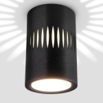 Потолочный светодиодный светильник Elektrostandard DLS026 7W 4200К черный a052837