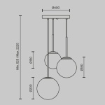 Подвесной светильник Maytoni Basic form MOD321PL-03W