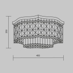 Потолочная люстра Maytoni Dune DIA005CL-06CH