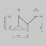 Подвесной светильник Maytoni Technical Peso P080PL-01W
