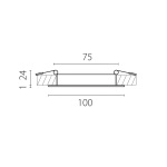 Встраиваемый светодиодный светильник Lightstar Zocco 223072-XS