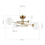 Потолочная люстра Evoluce FANTINI SLE2211-302-04