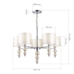 Подвесная люстра Evoluce Ramer SLE105703-05