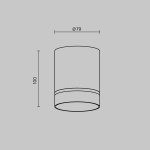 Потолочный светодиодный светильник Maytoni Technical Orlo C085CL-9W3K-B