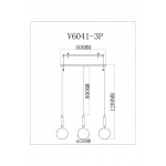 Светильник подвесной Moderli Scrumbel V11566-3P