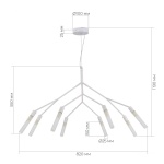 Подвесной светильник Evoluce KAITO SLE1129-503-08