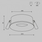 Встраиваемый светильник Maytoni Technical DL027-GX53-B